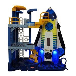 Imaginext  Fisher Price Space Station Space Shuttle toy tested sound lights